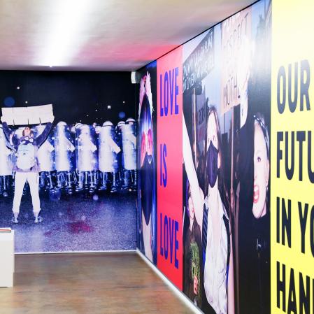 Installationsansicht The Archive of Public Protests