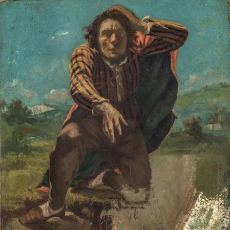 Gustave Courbet, Le Fou de peur, um 1844, &Ouml;l auf Leinwand, 60 x 50 cm, Foto: B&oslash;rre H&oslash;stland /  Nasjonalmuseet, Oslo