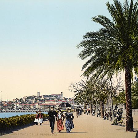 P. Z. (Photoglob Zürich), Promenade de la Croisette, Cannes, Frankreich, 1897